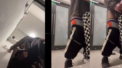 楼道野战，还有人经过